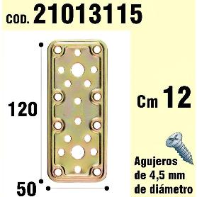 SOPORTE PARA MADERA PLACA BICROMATADA 50X120 MM.