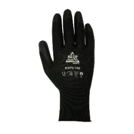 GUANTE POLIEST.NEGRO T-9 KSPU100