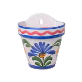 MACETA CERAMICA FLOR COLGAR 21X22 CM