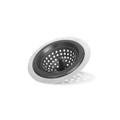 TAPON FREGADERO SILICONA ACERO NEGRO 68756
