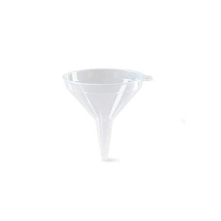 EMBUDO PLASTICO 12 CM TRANSPARENTE