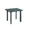 MESA RESINA FIOCCO ANTRACITA 80X75 CM