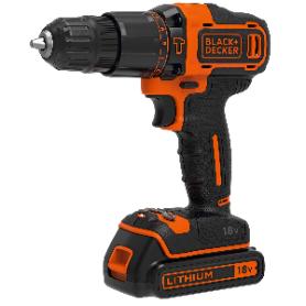 TALADRO B.DECKER 18V PERCUTOR .1 BAT 1.5