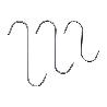 GANCHO CARNICERO 10CM. INOX 10UD