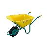 CARRETILLA OBRA NYLON PL. 100L RUEDA NEUMATICA