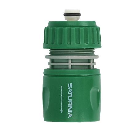 CONECTOR MANGUERA PLASTICO 1/2 CON STOP  BLISTER