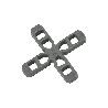 CRUCETAS WOLFPACK CRUZ 7 MM (BOLSA 250 PIEZAS)