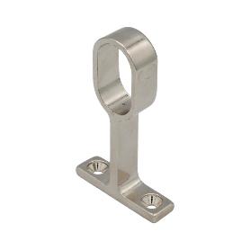 SOPORTE ABIERTO OVAL NIQUEL 25X15 MM