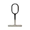 SOPORTE ABIERTO OVAL NIQUEL 25X15 MM