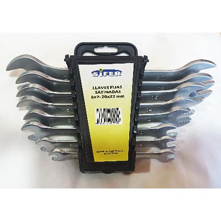 SIFER JUEGO LLAVE-FIJA MIXTA 8 UND.PROFESIONAL  6-22- 1525