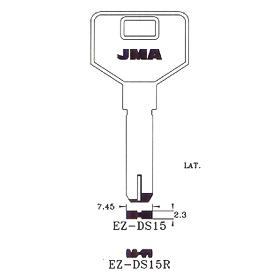LLAVES JMA SEGURIDAD LATON MOD EZ-DS15R