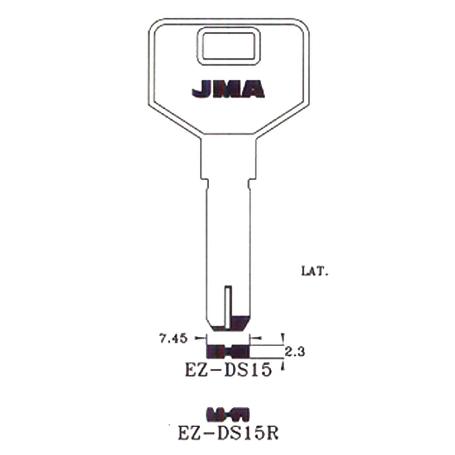 LLAVES JMA SEGURIDAD LATON MOD EZ-DS15R