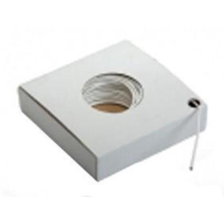 ESPIRAL DE VISILLO PLASTIFICADO BLANCO EL METRO 2708660 (CAJA 50 UNIDADES)