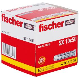 FISCHER TACOS SX PROMO  GRIS 10X50   70010 (CAJA 50 UNIDADES)