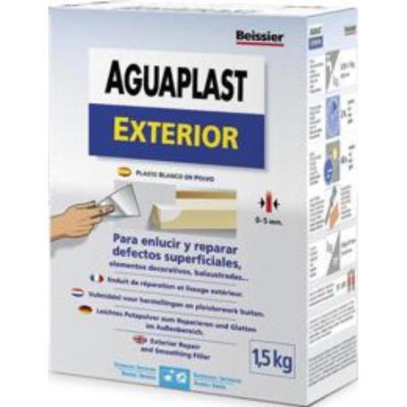 AGUAPLAST EXTERIOR PLASTE EN POLVO CAJA ESTUCHE 1,5 KG 70034-003