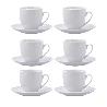 TAZAS TE 20 CL + PLATO PORCELANA NEW RENOVA