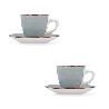 TAZAS CON PLATO VITA AQUA 22 CL