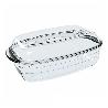 CACEROLA RECT. 2.9+1.6 L CON TAPA