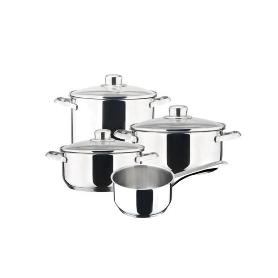 BATERIA INOXIDABLE DUX 4 PIEZAS 7 ELEMENTOS