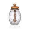 MIELERA VIDRIO DISPENSADOR BAMBU