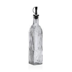 ACEITERA VIDRIO DECORADA 500 ML 5,5X30 CM