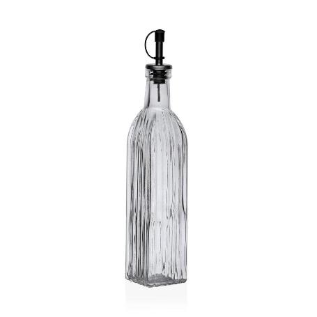 ACEITERA VIDRIO DECORADA 500 ML 5,5X30 CM