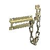 CADENA SEGURIDAD N.1 LATON DORADO