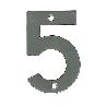 NUMERO 5 -M.4 INOX.18/8 10CM.