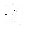 NUMERO 7 -M.4 LATON 10CM.