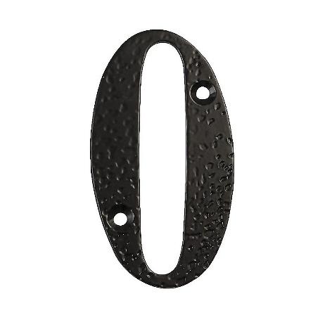 NUMERO 0 -M.4 NEGRO 10CM.
