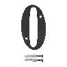 NUMERO 0 -M.4 NEGRO 10CM.