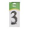 NUMERO 3 -M.4 NEGRO 10CM.