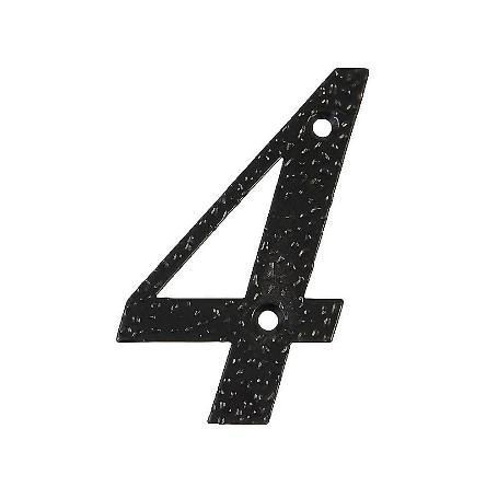 NUMERO 4 -M.4 NEGRO 10CM.