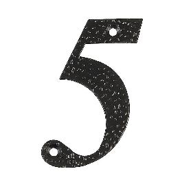 NUMERO 5 -M.4 NEGRO 10CM.
