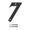 NUMERO 7 -M.4 NEGRO 10CM.
