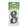NUMERO 8 -M.4 NEGRO 10CM.