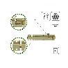 PASADOR 501-250 ALUMINIO ORO 356