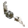 CERRADURA BUZON RECTA 20 MM CROMADA