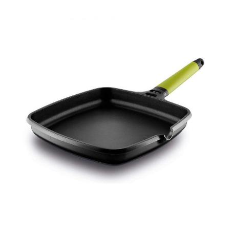 ASADOR ALUMINIO FUNDIDO 22X22 CM KIWI
