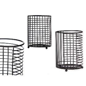 ESCURRECUBIERTOS METAL NEGRO 16X11,3X11X3 CM