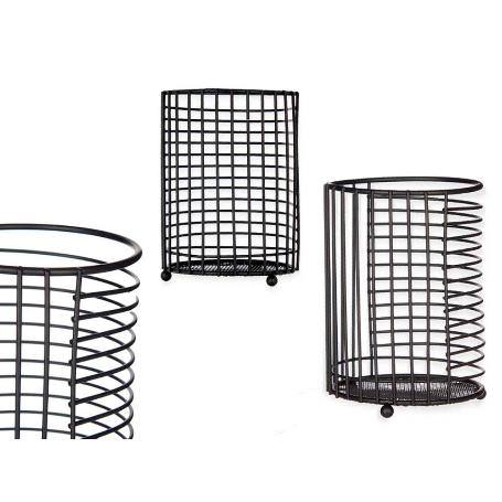 ESCURRECUBIERTOS METAL NEGRO 16X11,3X11X3 CM