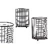 ESCURRECUBIERTOS METAL NEGRO 16X11,3X11X3 CM
