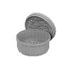 VAPORERA SILICONA GRIS 17,5X17,5X10,5 CM