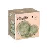 VAJILLA VIDRIO VERDE 18 PIEZAS