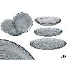 VAJILLA VIDRIO GRIS 18 PIEZAS