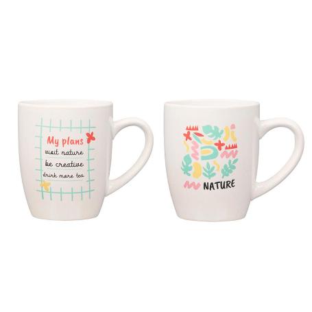 TAZA PORCELANA NATURE + FILTRO + TAPA 340 ML