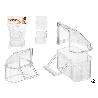 COMEDEROS JAULA TRANSPARENTES