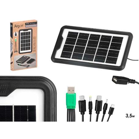 PLACA SOLAR PORTATIL 3,5 W USB