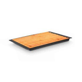 TABLA CORTAR PAN NEGRA 38X27CM