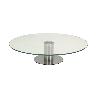 PLATO TARTA VIDRIO INOXIDABLE 30 CM